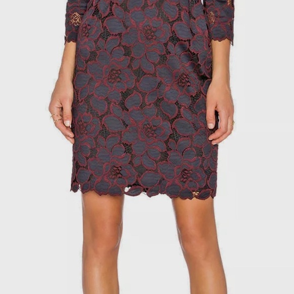 🤎Trina Turk🤎 Killian Lace Sheath Cocktail Dress - Picture 9 of 9